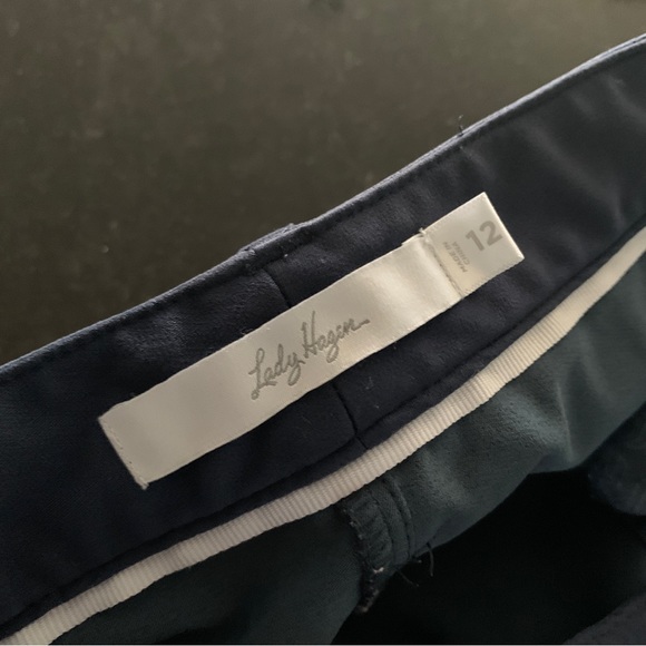 Lady Hagen Navy Blue Athletic Shorts Size 12 - Picture 2 of 5